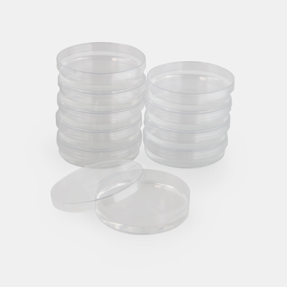 10 Pack of Large Economy (Plastic) Dissection Dishes - Clear
